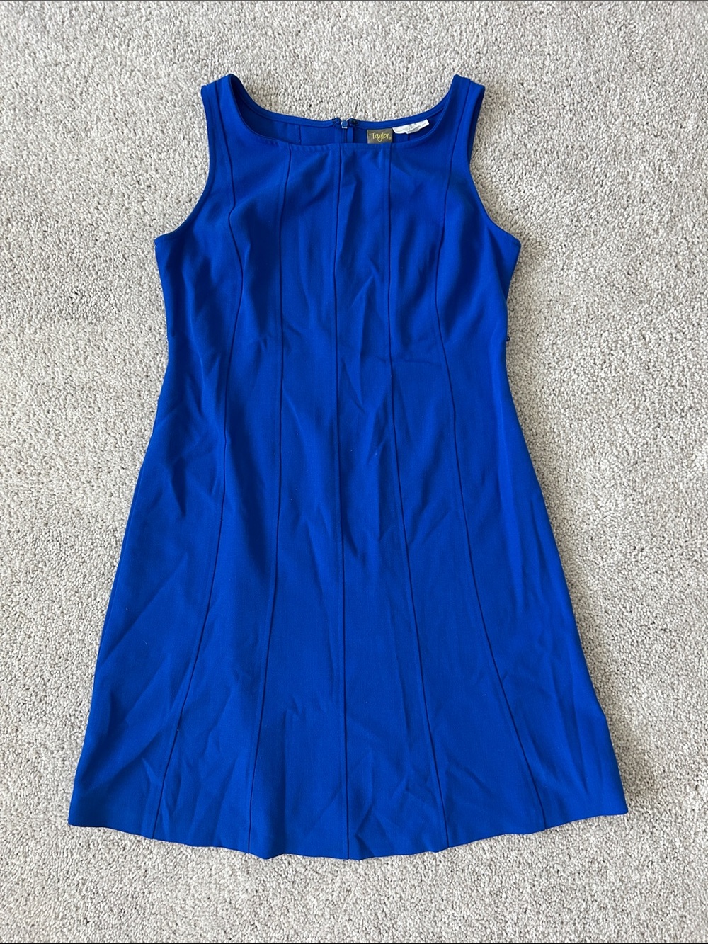 Taylor Sleeveless Midi Dress in Royal Blue